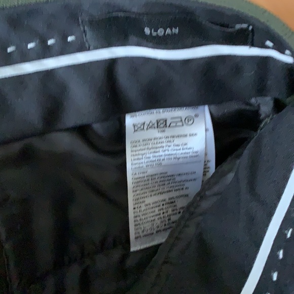 Olive green striped pant - Picture 4 of 5